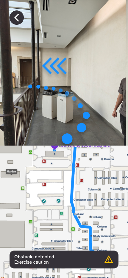 Visually Impaired Mode in Use